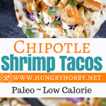 shrimp tacos with creamy chipotle sauce