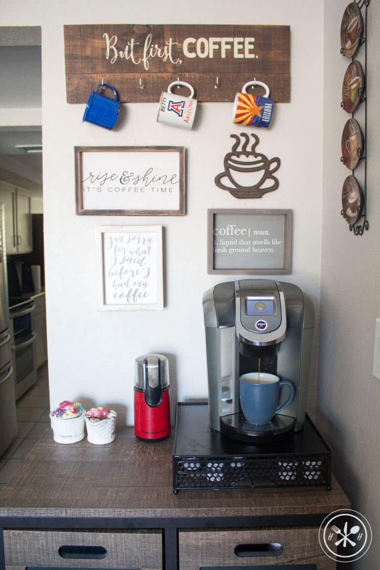 Home Inspiration: New Coffee Nook Decorations - Hungry Hobby
