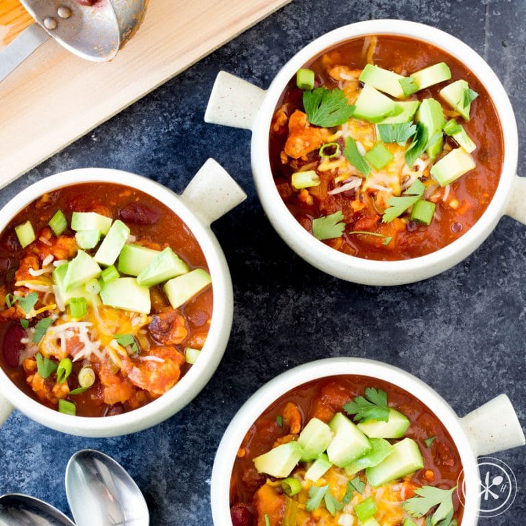 Slow Cooker Turkey Butternut Squash Chili