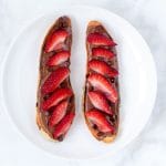 Chocolate Strawberry Sweet Potato Toast