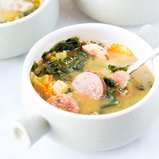 Kielbasa Sausage Vegetable Soup