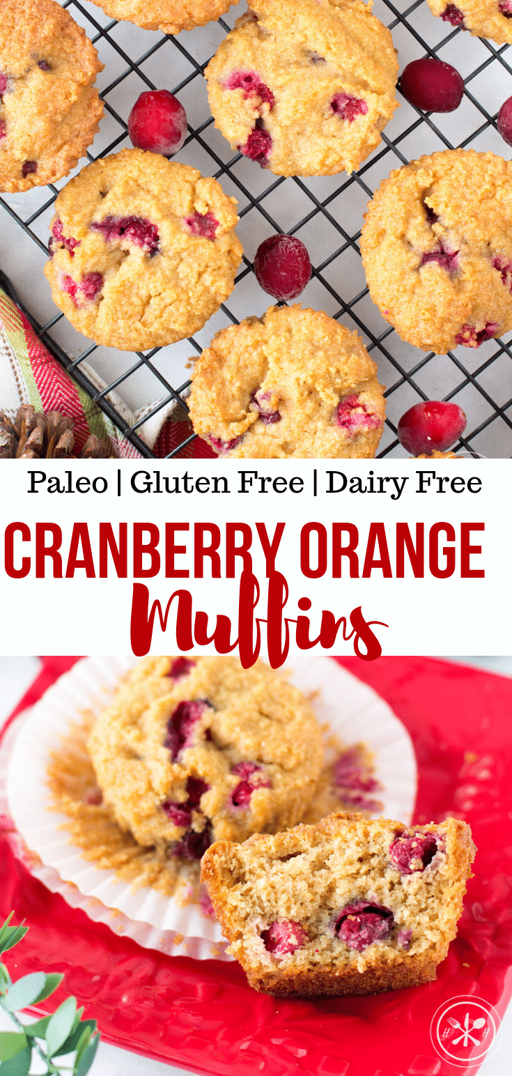 Paleo Cranberry Orange Muffins