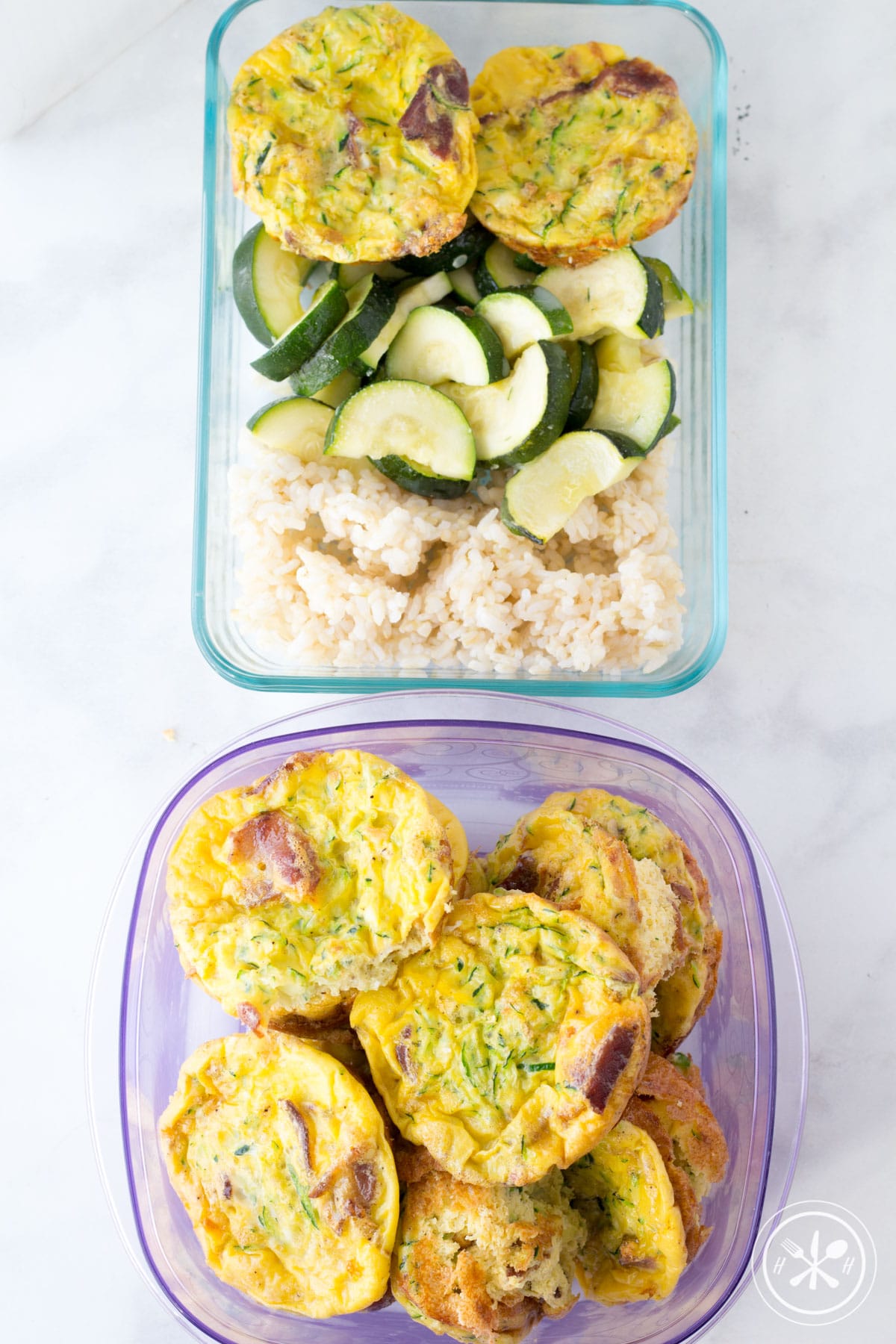 bacon zucchini egg muffins for meal prep 