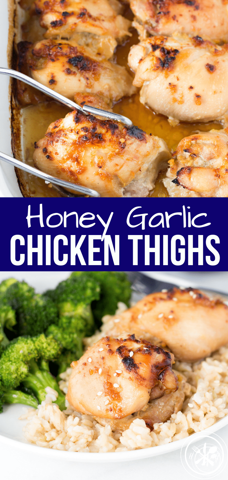 Baked Honey Garlic Chicken Thighs