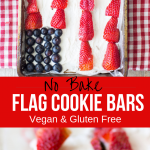american flag vegan cookie bars
