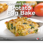 veggie loaded egg bake you tube screenshot