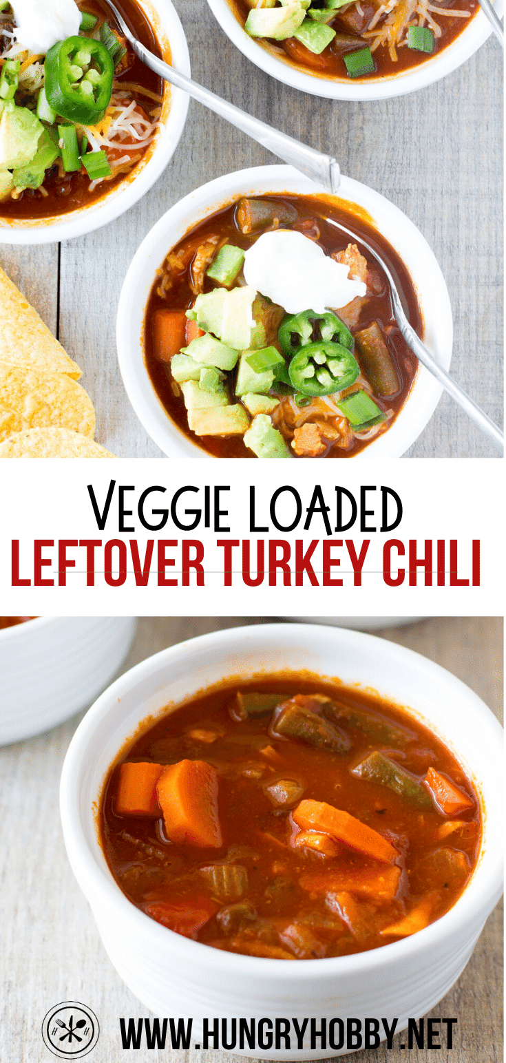 Thanksgiving Leftover Turkey Chili Recipe - Hungry Hobby