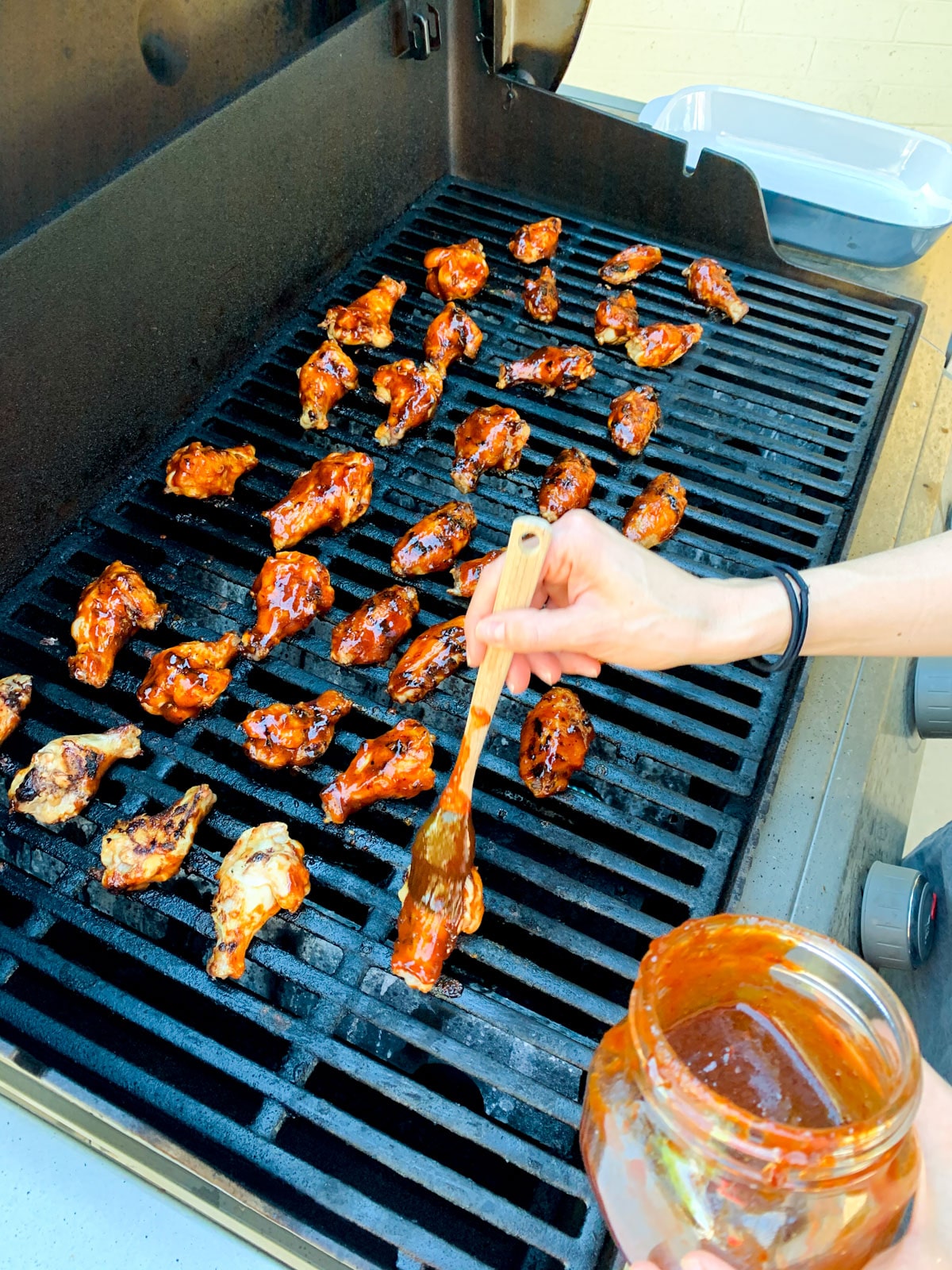 grilled honey chipotle wings