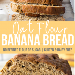 oat flour banana bread PIN