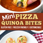 mini quinoa pizza bites
