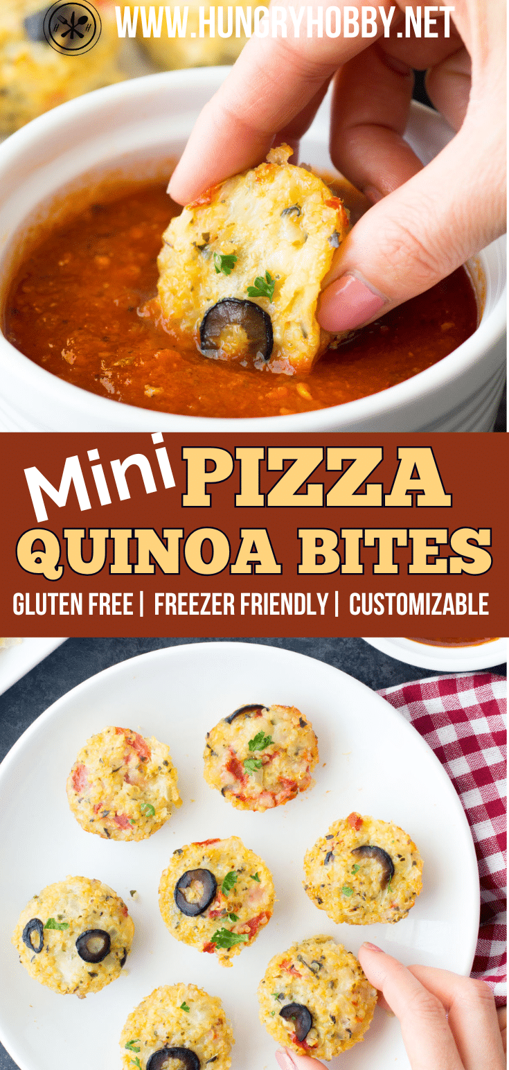 mini quinoa pizza bites