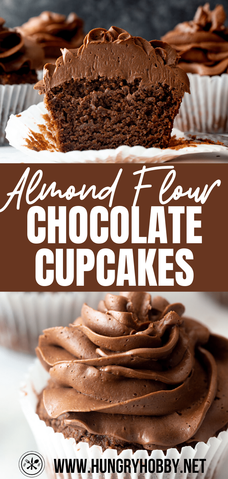 chocolate almond flour cupcakes