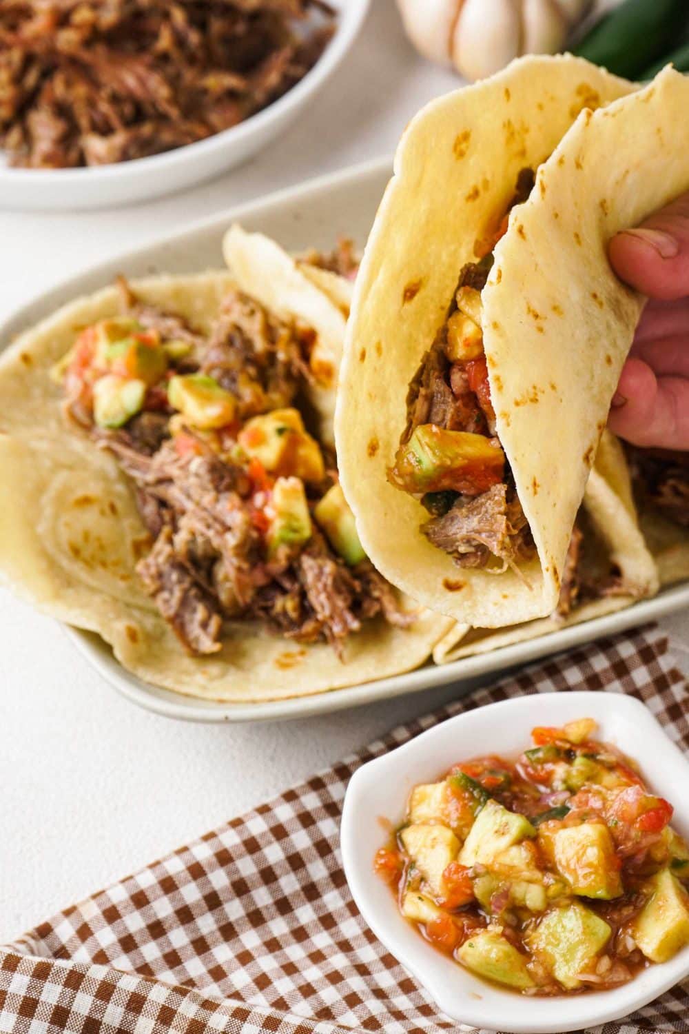 Slow Cooker Beef Carnitas - Hungry Hobby