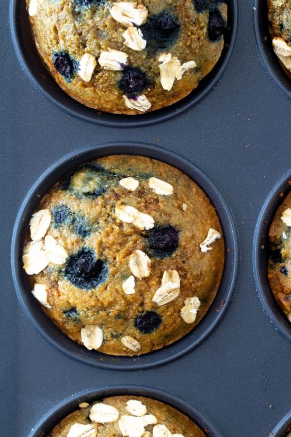 Healthy Oat Flour Blueberry Muffins Hungry Hobby
