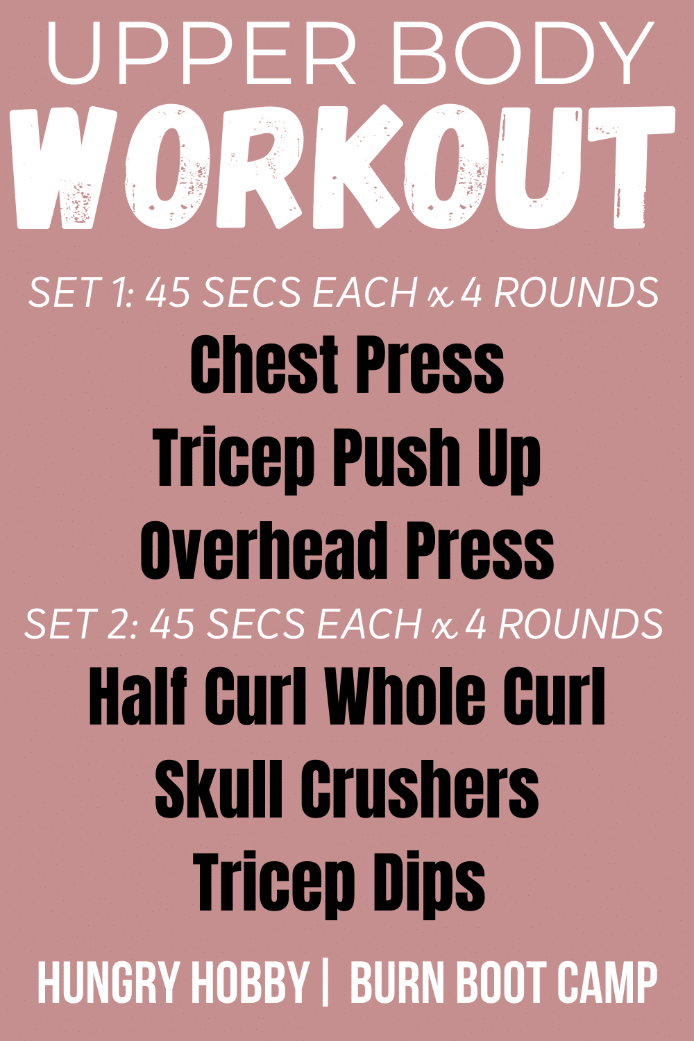 upper workout PIN