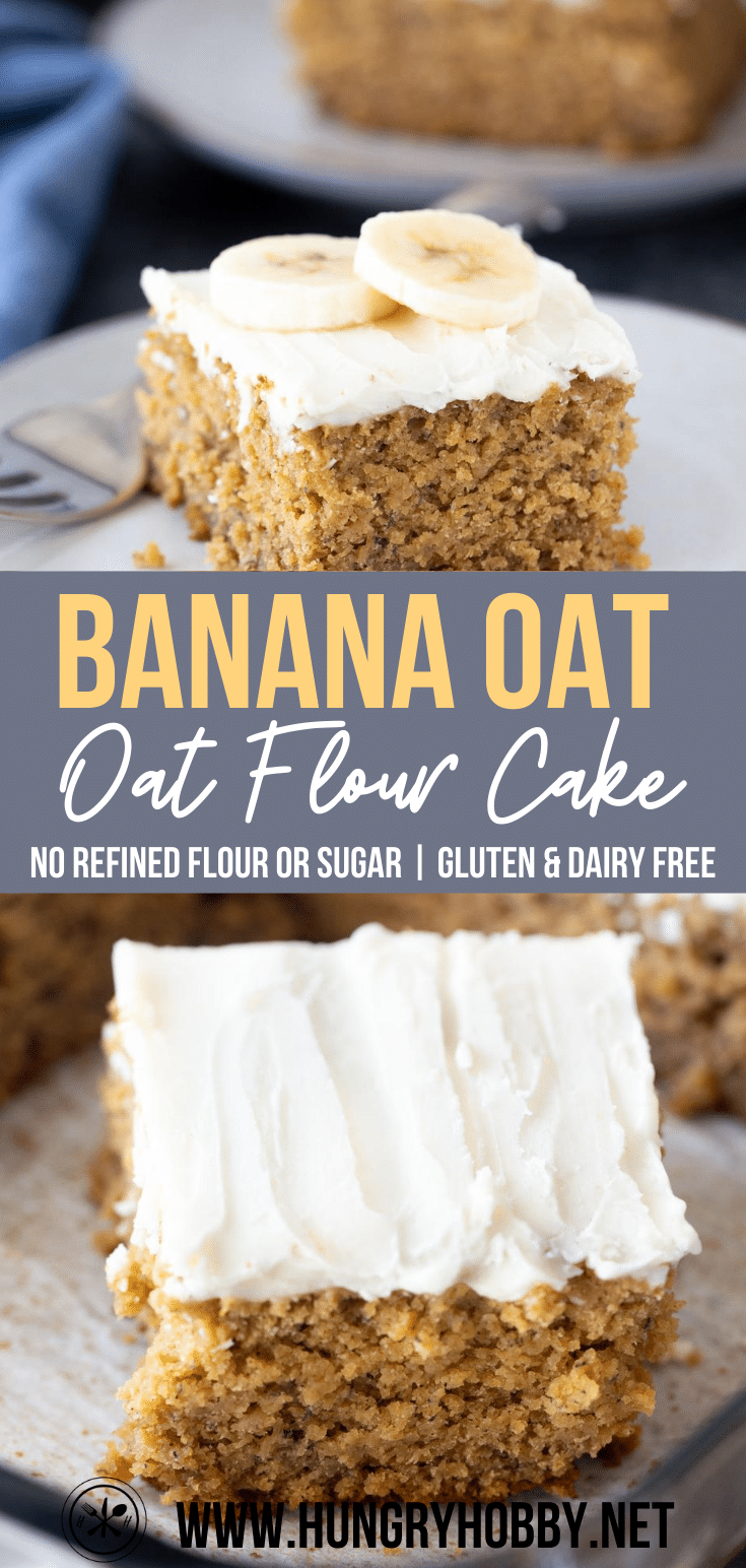 banana oat flour cake PIN