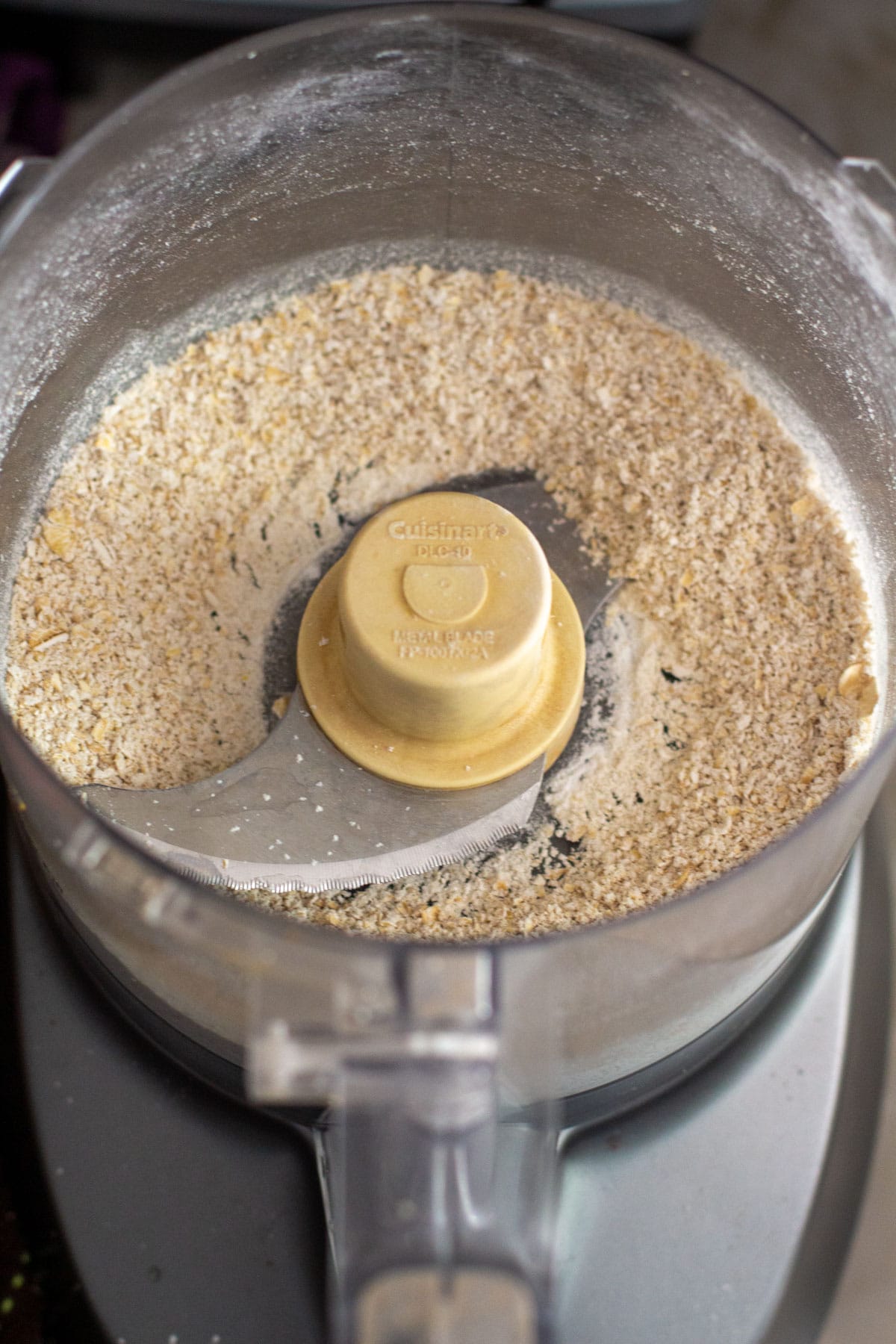 oat flour in food processor