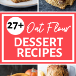oat flour dessert recipe pin