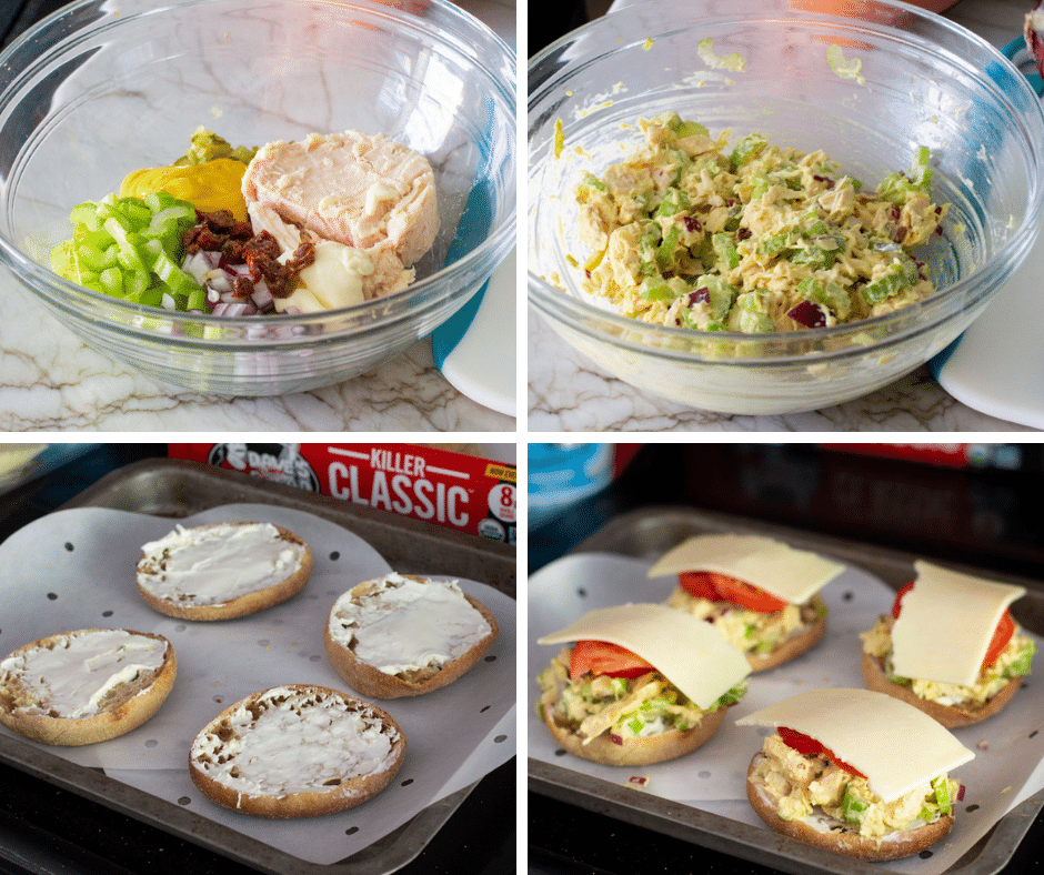 Sheet Pan English Muffin Tuna Melts