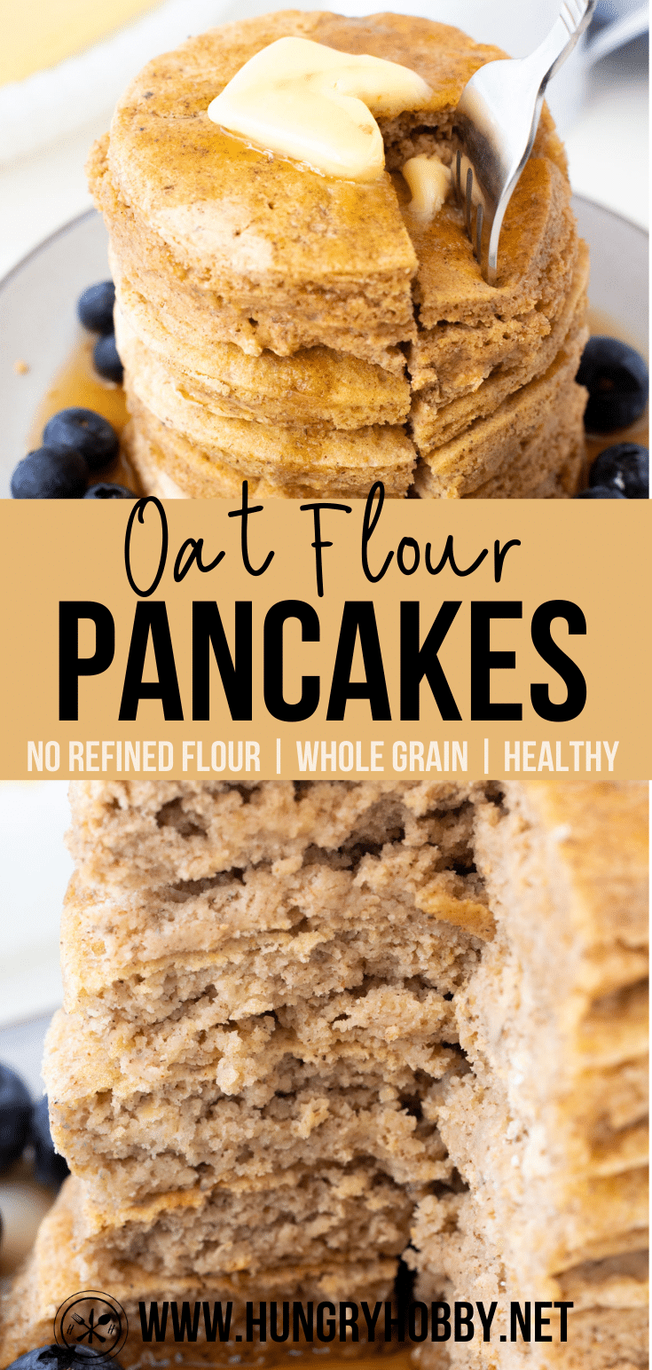 Oat Flour Pancakes PIN