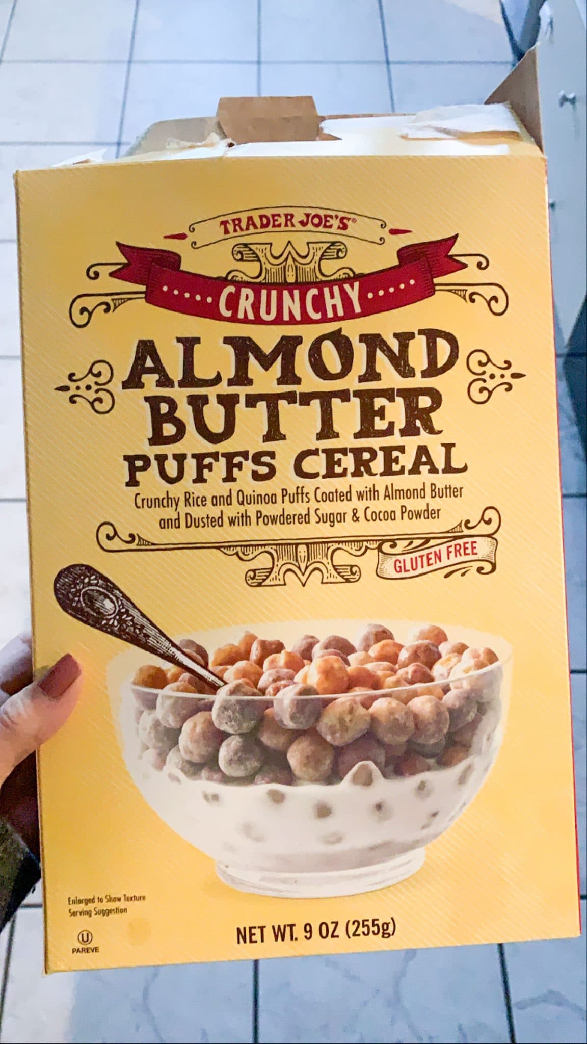 TJs almond butter cereal