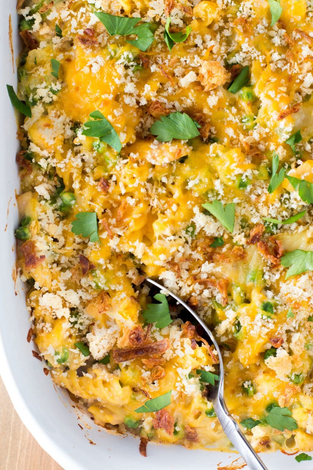 Healthy Tuna Noodle Casserole - Hungry Hobby