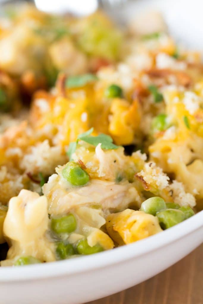 Healthy Tuna Noodle Casserole - Hungry Hobby