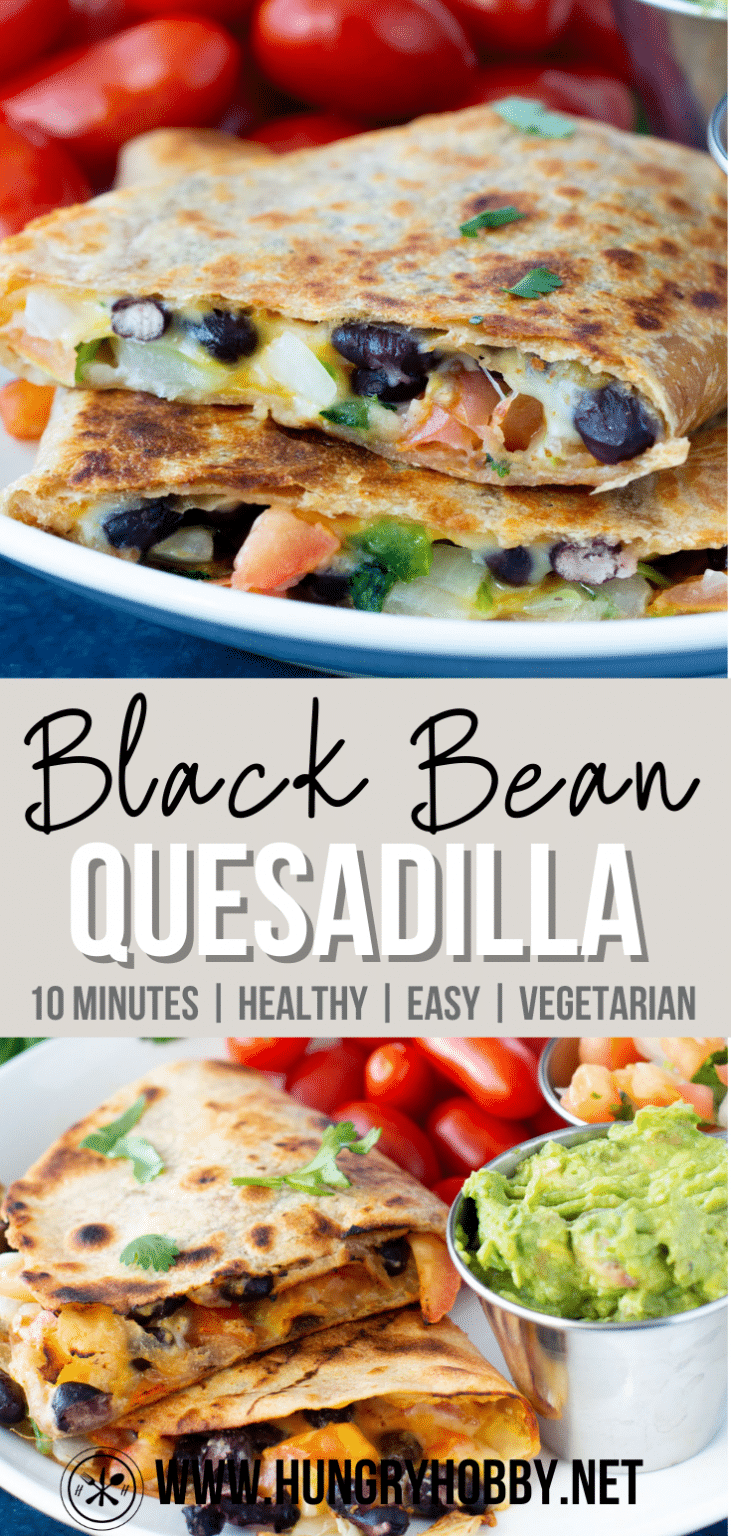 Black Bean Quesadillas - Hungry Hobby