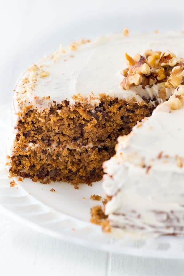 Oat Flour Carrot Cake - Hungry Hobby