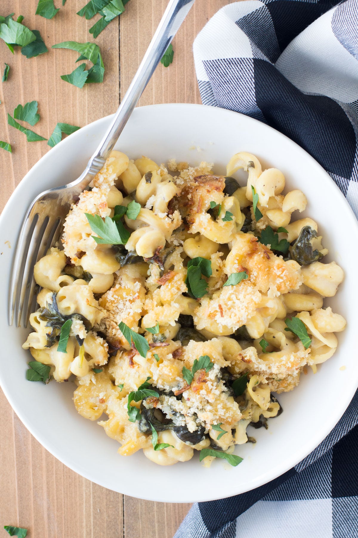 spinach mac and cheese