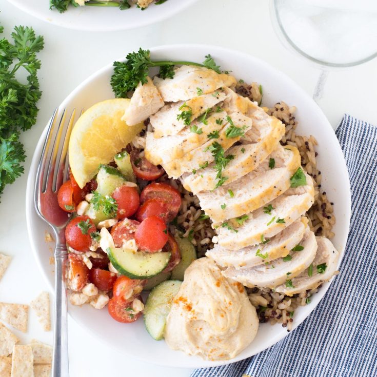 hummus chicken