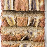 Almond Flour Banana Bread Overhead