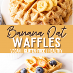 Banana Oatmeal Waffles
