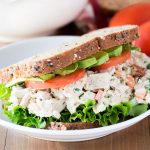 leftover turkey salad sandwich