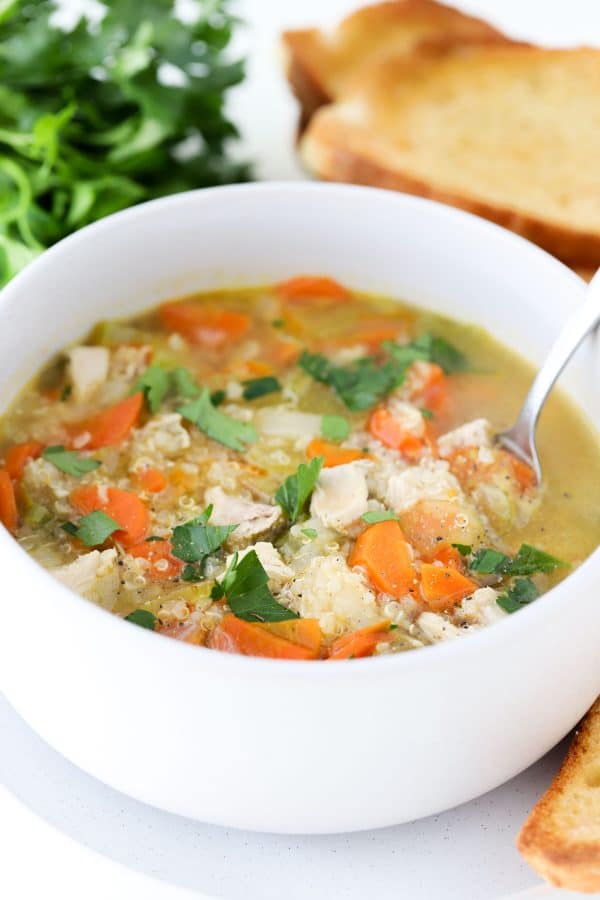 Chicken Quinoa Soup - Hungry Hobby