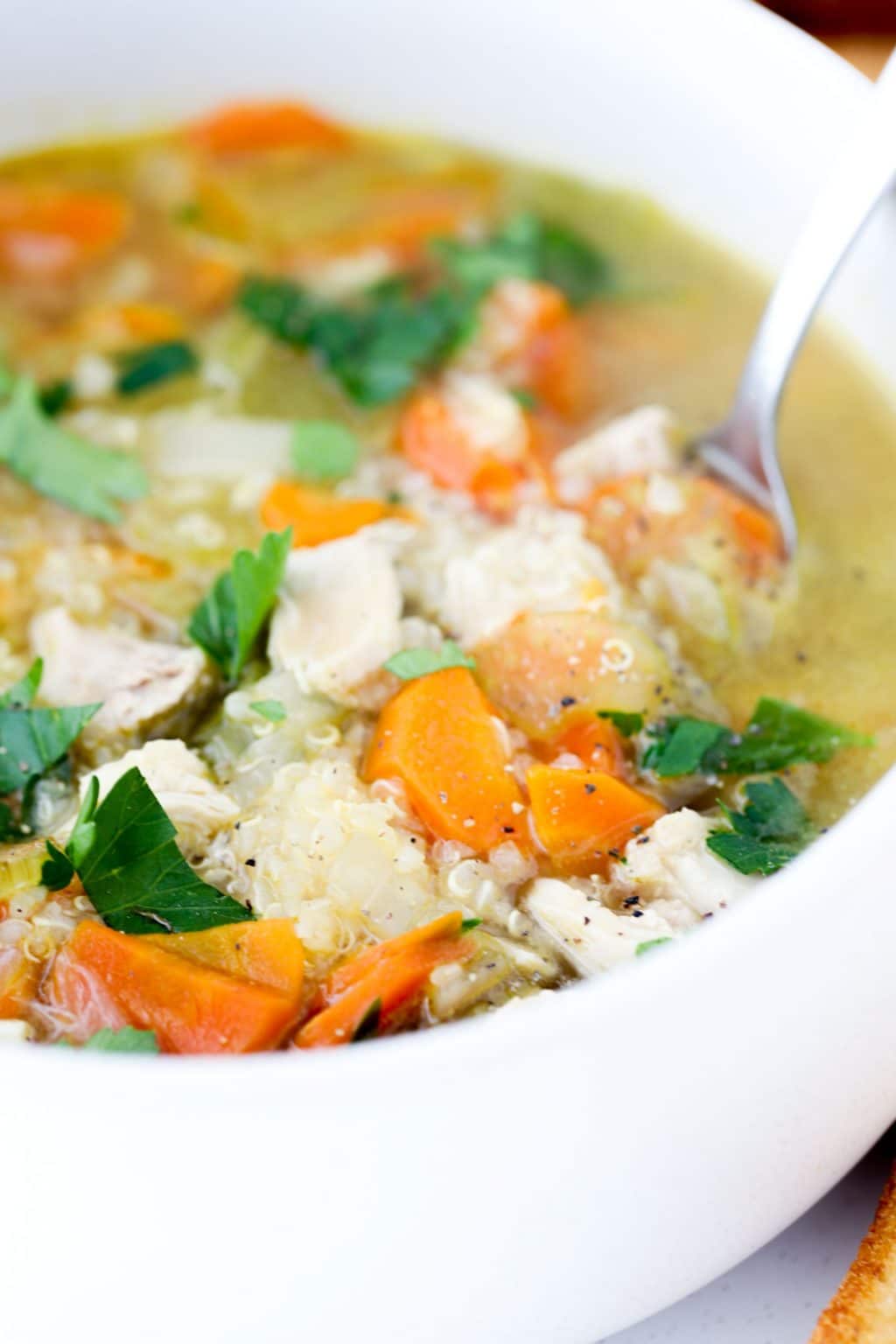 Chicken Quinoa Soup - Hungry Hobby
