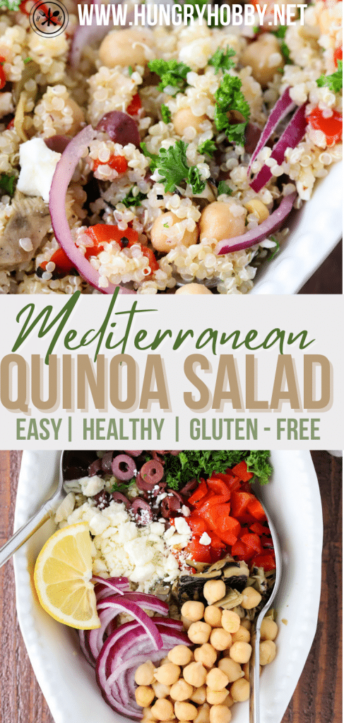 Mediterranean Quinoa Salad - Hungry Hobby