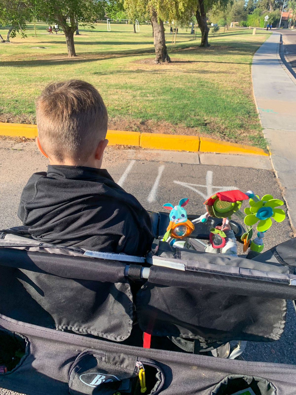 out for a walk double stroller