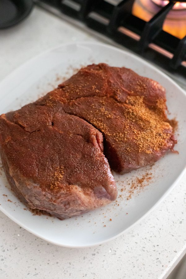 Easy Slow Cooker Shredded BBQ Beef - Hungry Hobby