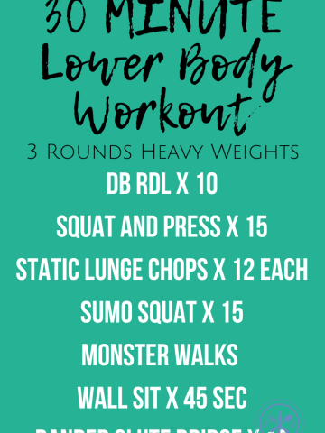 30 minute lower body workout