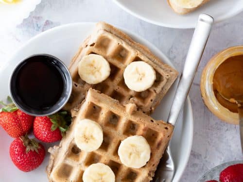 Healthy Waffle Recipe - Hungry Hobby