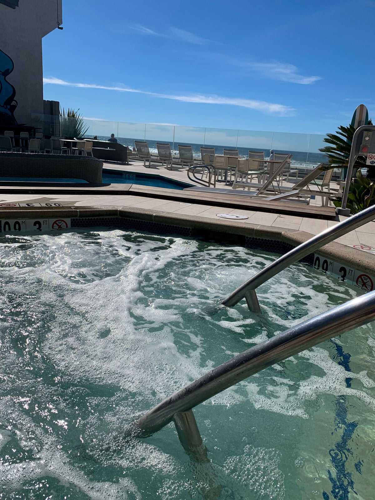 hot tub on beach