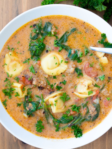 Italian Sausage Tortellini Soup