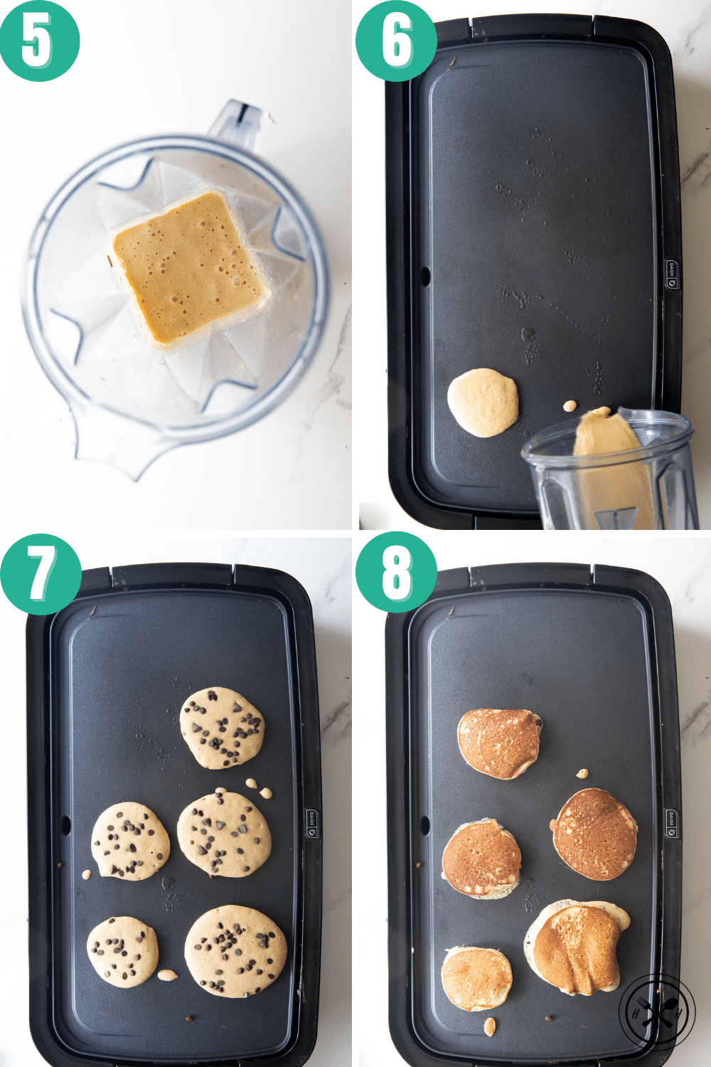 how to make banana oat blender pancakes