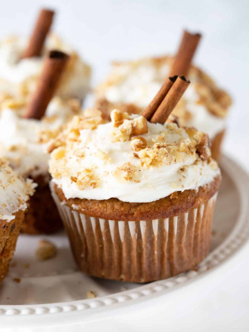 healthy carrot cake muffins