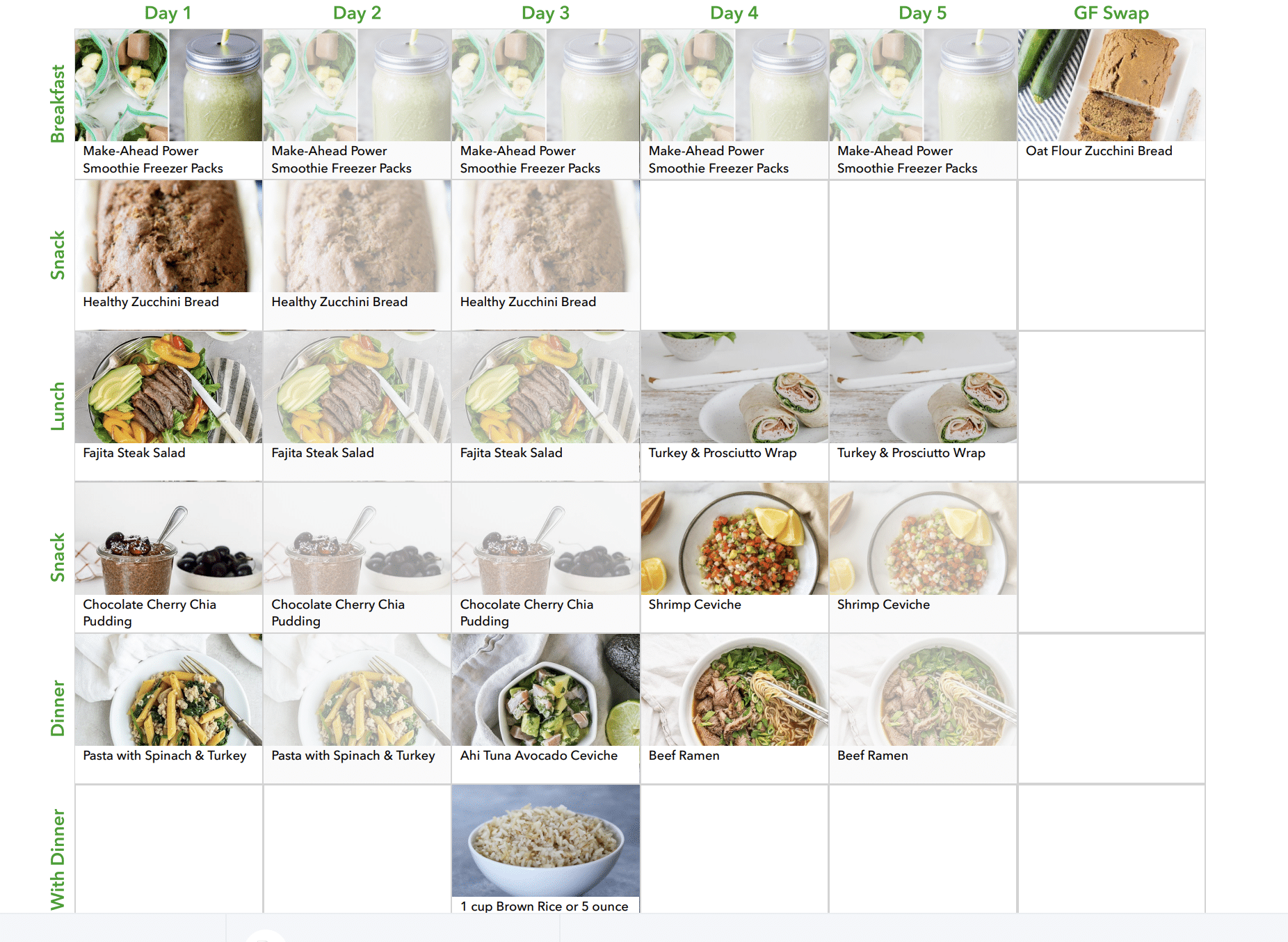 wte meal plan