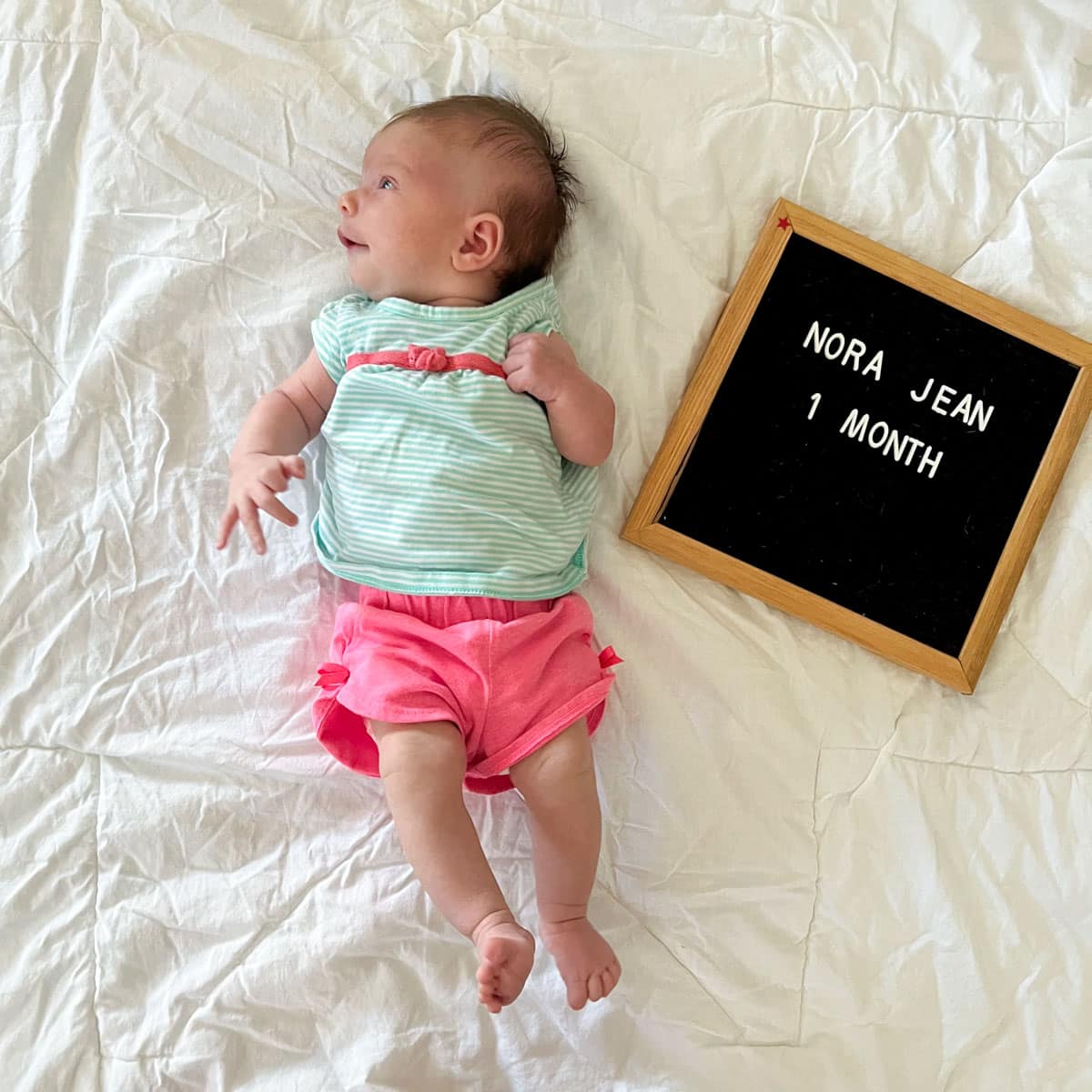 Baby Girl One Month PP Update & Newborn Photoshoot - Hungry Hobby