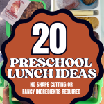 Preschool lunch idea pin