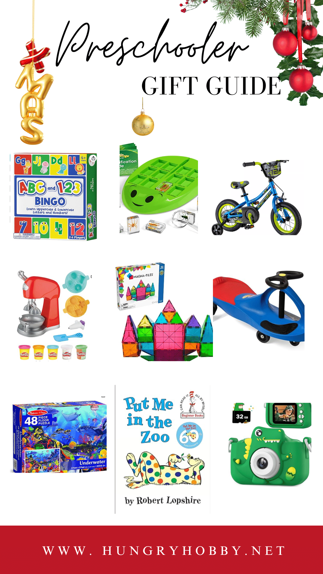 Gift Idea List to Send Home (Preschool - Kindergarten) for Christmas Time &  Birthdays - Pocket of Preschool