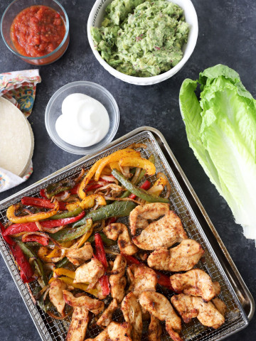 air fryer chicken fajitas